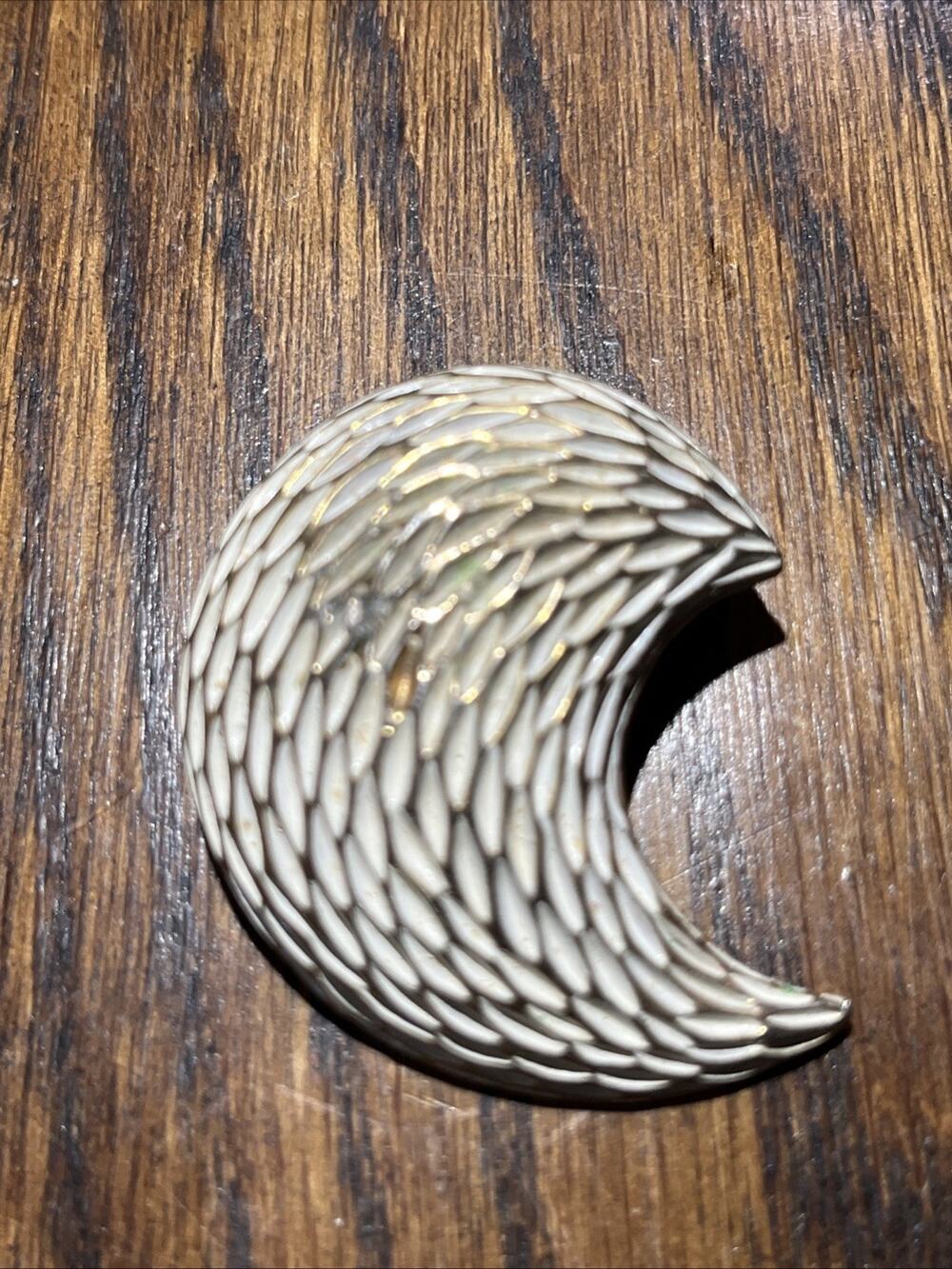 BSK Brooch Gold Tone Signed Vintage